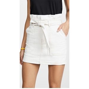 Free People Denim Mini Skirt - Splendor In The Grass High-Waisted Denim Skirt